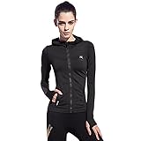 SEEU Damen Laufjacke, Schwarz, S