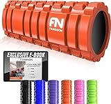 FIT NATION Faszienrolle Set mit E-Book & Video Kurs - Massage Roller für Rücken, Beine & Arme, Yoga Rolle, Fitness Rolle, Faszienrolle Rücken, Faszienrolle mit Noppen, 33 x 13 cm